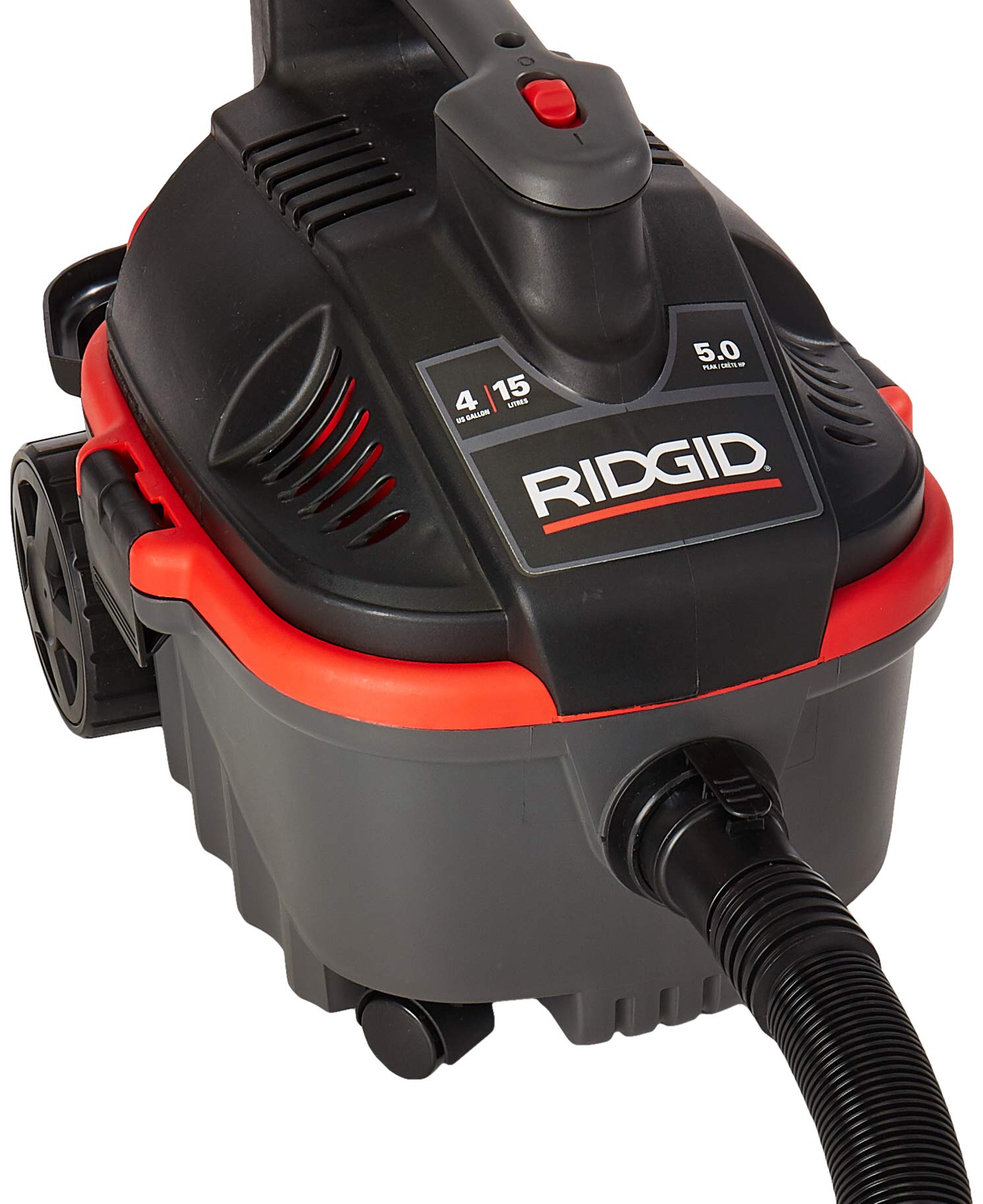 Aspiradora de Sólidos y Líquidos Ridgid Negro Rojo 5.0 HP 4 Galones