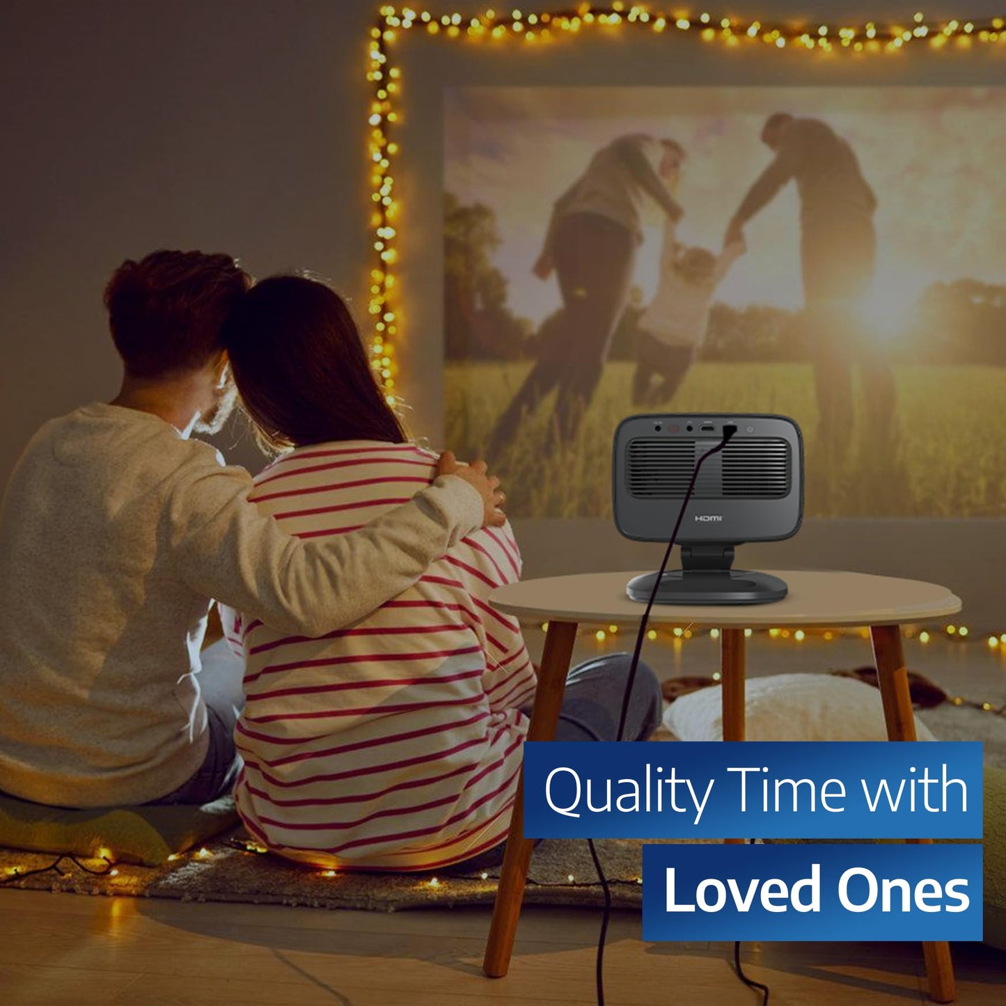 Philips, NEOPIX 450 Smart Proyector 4K Google TV Resolución Nativa 1080P 500LM ANSI WiFi 6 Sonido Estéreo 10W Compartir Pantalla Inalámbrica