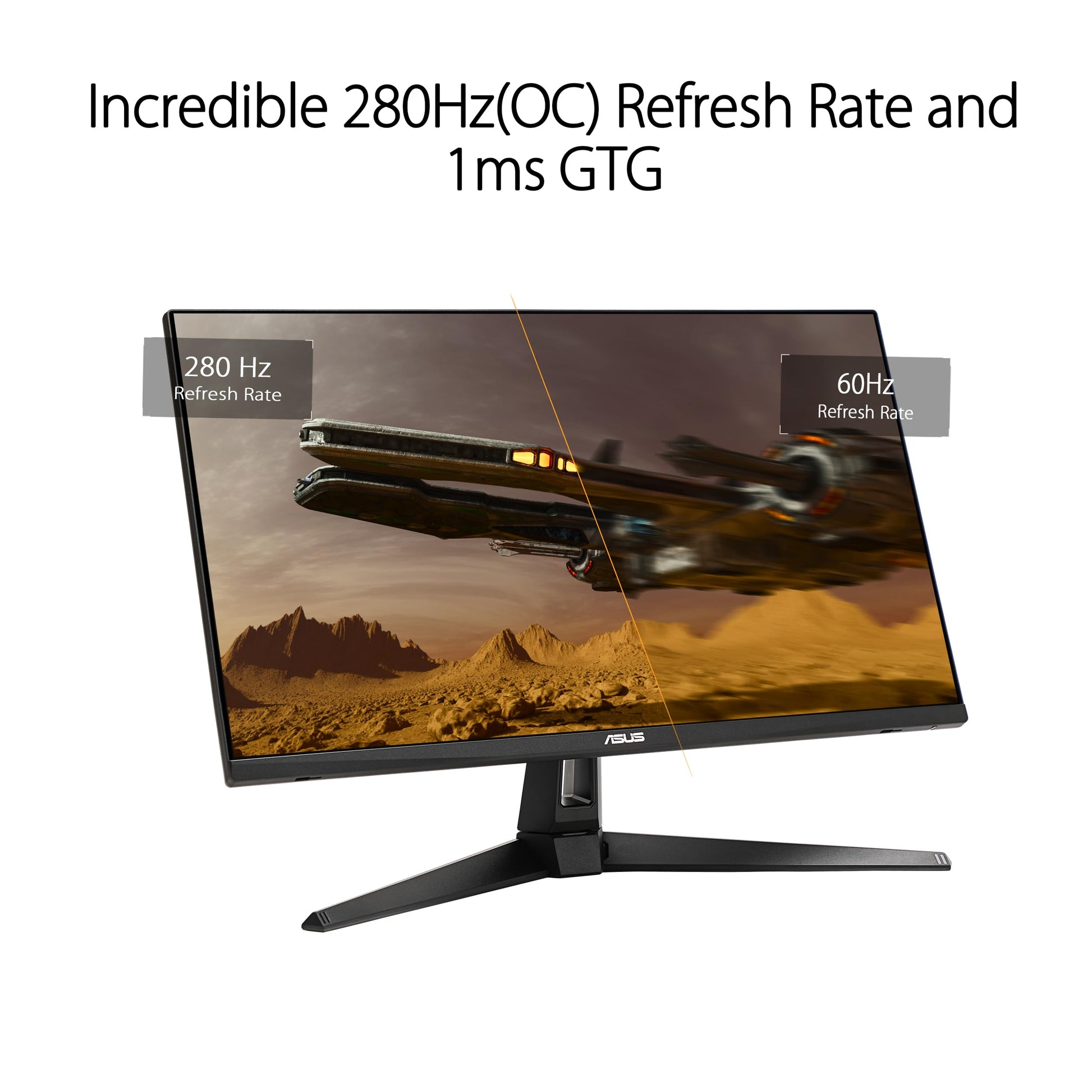 ASUS TUF Gaming Monitor HDR de 27 Pulgadas 1080P (VG279QM1A) - Full HD (1920 x 1080), 280Hz, 1ms, IPS rápido, sincronización de desenfoque de Movimiento bajo Extremo, Freesync Premium, Compatible con