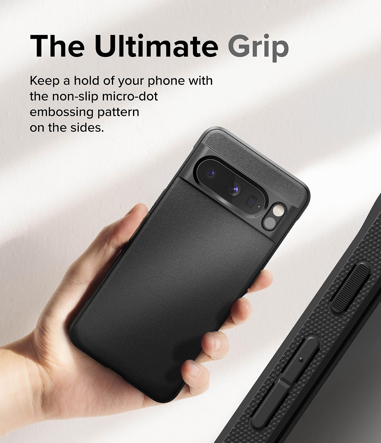 Funda Ringke Onyx Google Pixel 8 Pro 5G Negra Antideslizante con Protección Adicional