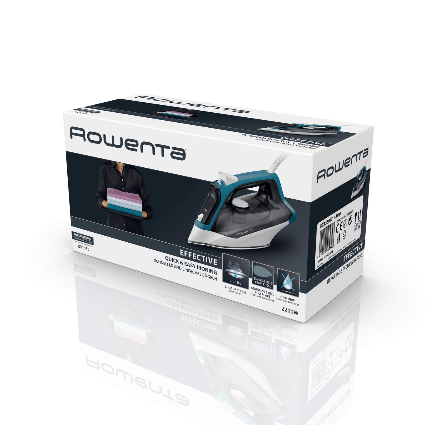 Plancha de Vapor Rowenta Dw1550 2200W Eficiente