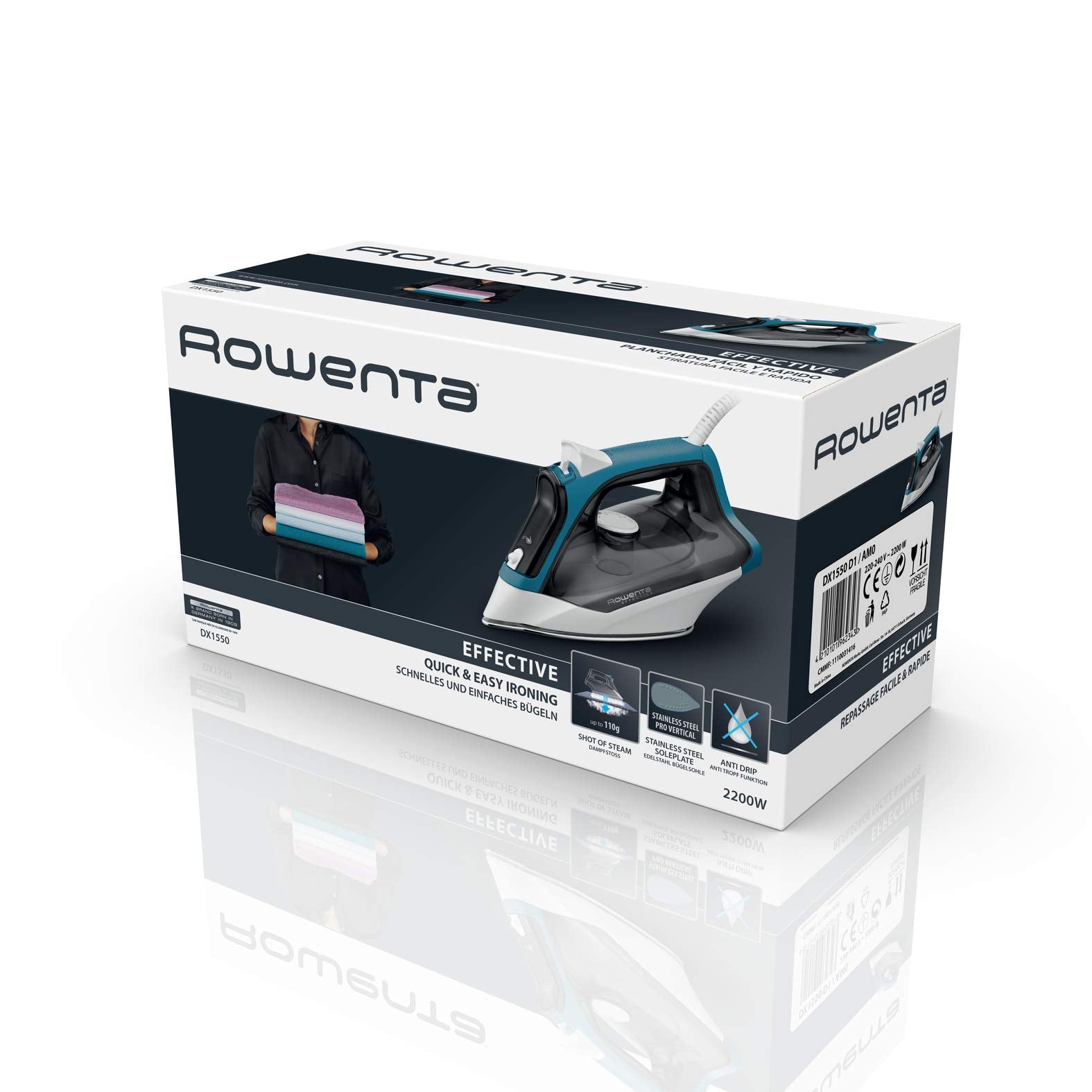 Plancha de Vapor Rowenta Dw1550 2200W Eficiente