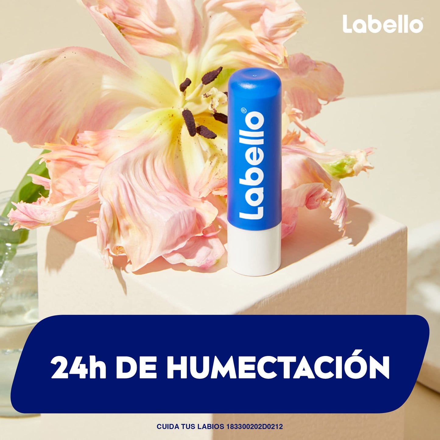NEUTROGENA Hidratante Facial Hydro Boost Water gel 50 g + LABELLO Bálsamo labial Classic (4.8 g) protector labial con Vitamina E libre de aceites minerales 24 horas de humectación
