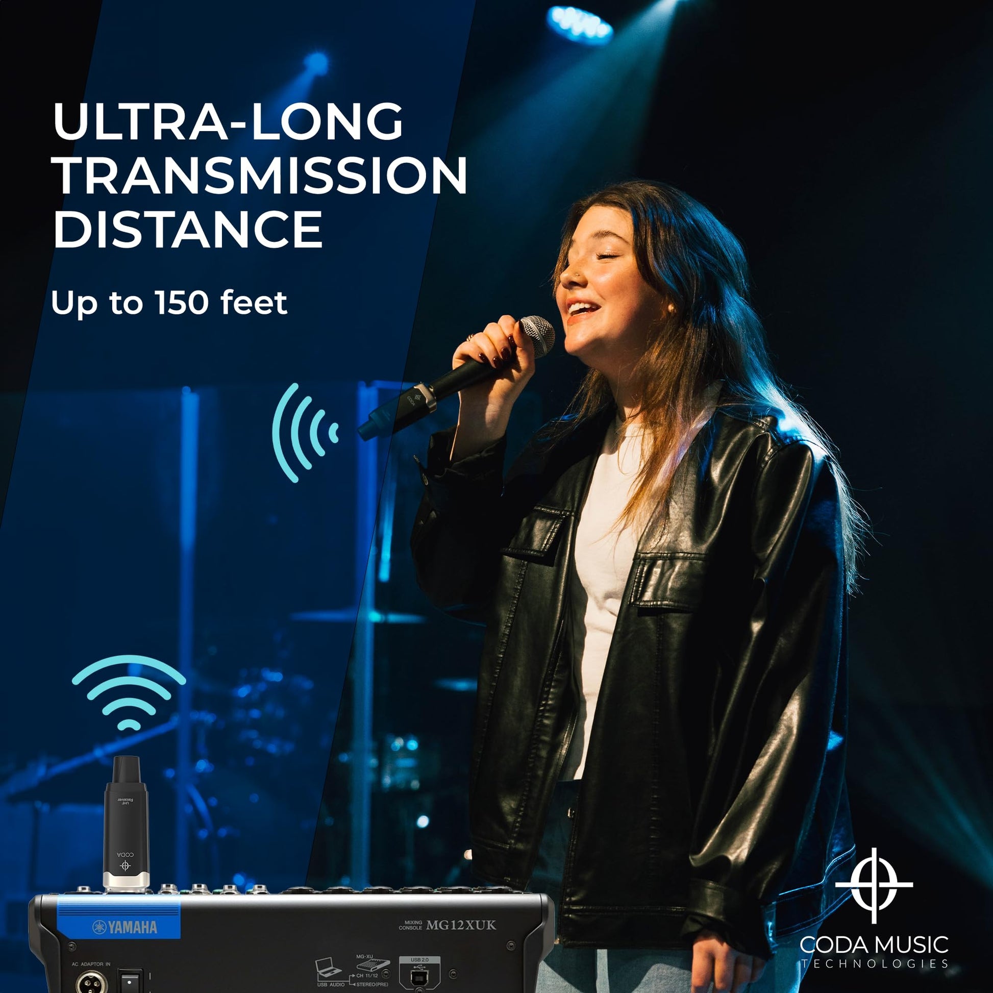 Coda Music Technologies AirSync UHF Micrófono XLR inalámbrico