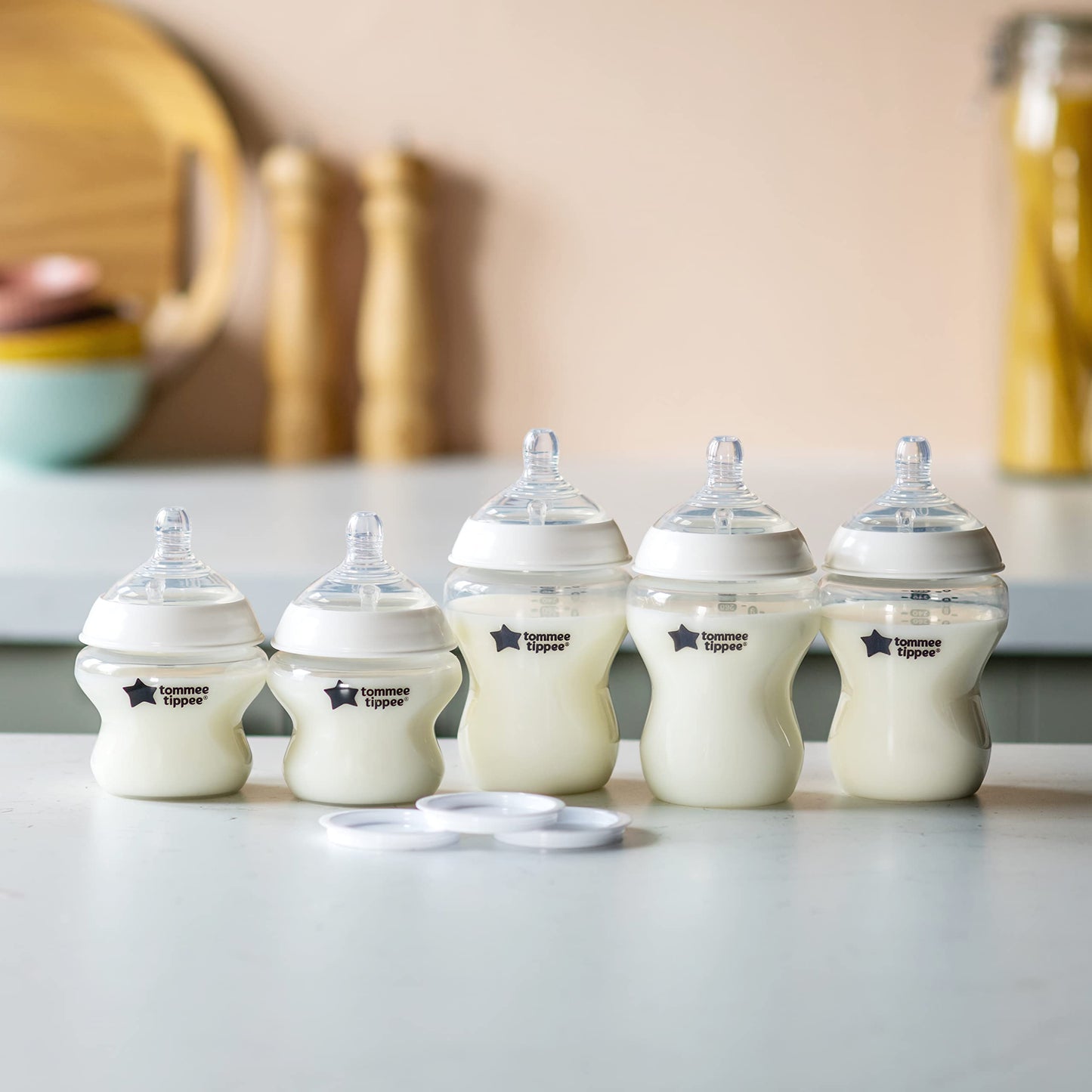 Kit de Biberones Tommee Tippee Naturaleza Bebé Anticólicos con Pezones Similares a Pechos