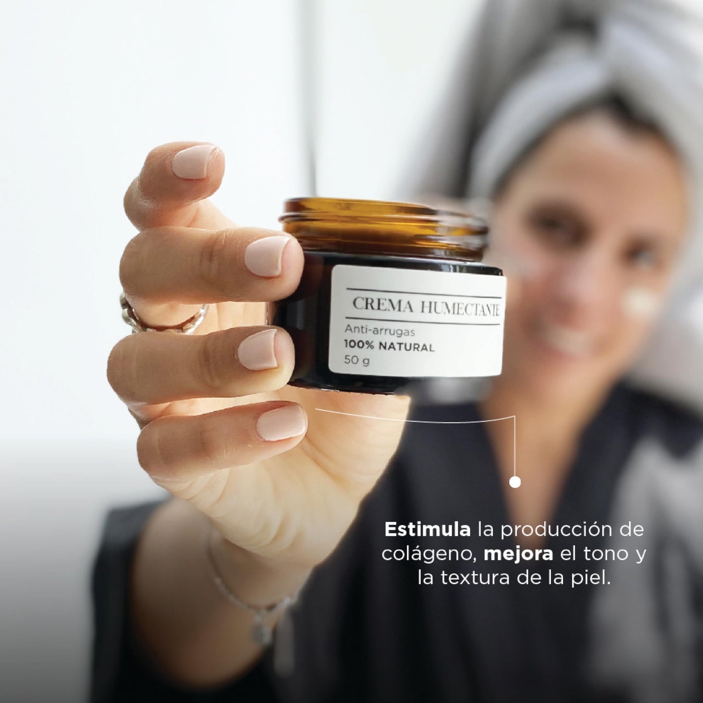 Botica 44 Crema Facial Hidratante Anti Arrugas de Uso Diurno, 100% Natural, Previene Líneas de Expresión, Estimula Producción de Colágeno, Mejora Tono y Textura