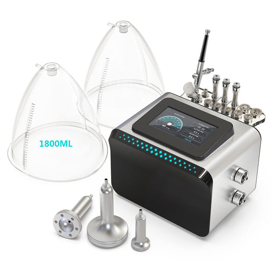 Beauty Star- [3 en 1] Máquina de terapia de vacío con tazas grandes de 1800 ml, máquina de terapia con ventosas, diámetro profesional