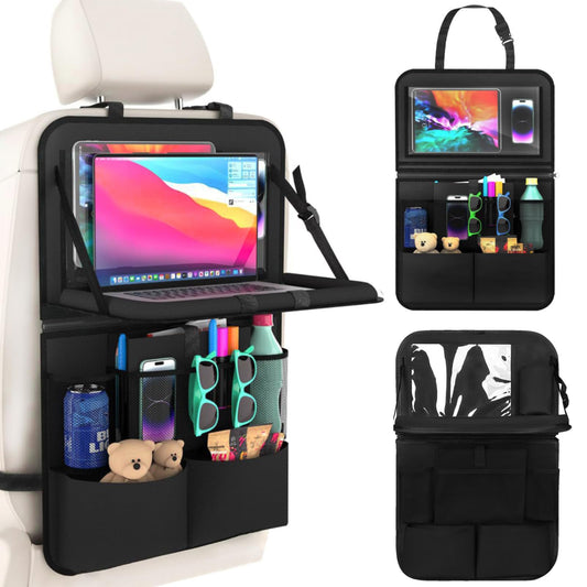 Organizador Asiento Trasero Auto con Bandeja para Niños y Viajes Familiares