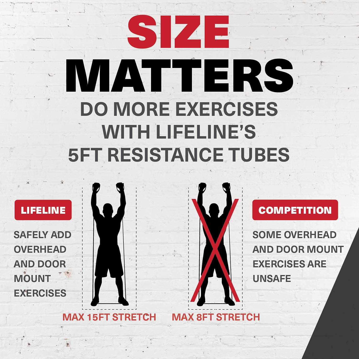 Lifeline - Kit de Entrenamiento de Resistencia Variable, 54.4 kg, 54.36 kg