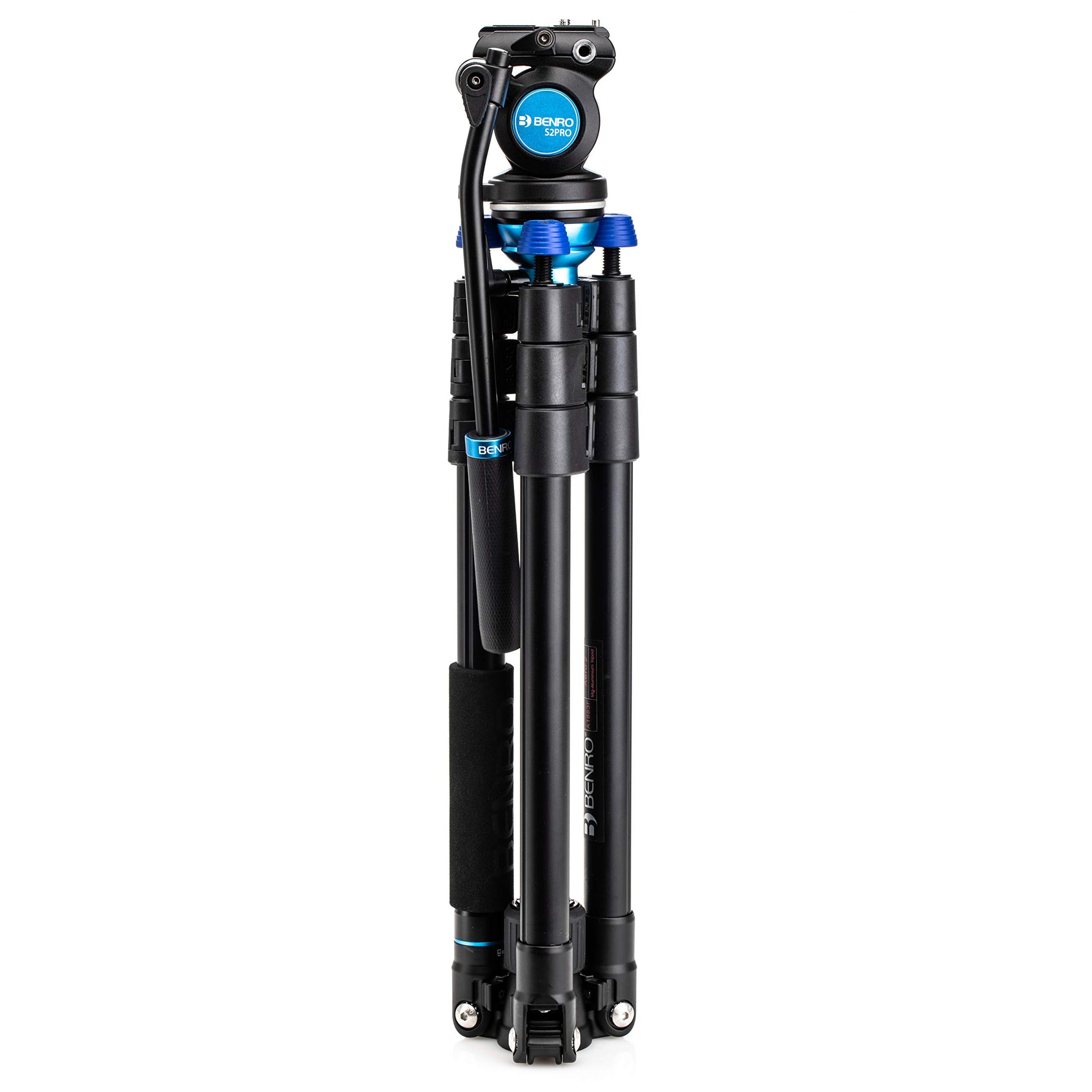 Benro Aero 2 Pro Aluminum Travel Video Tripod with Flip Locks
