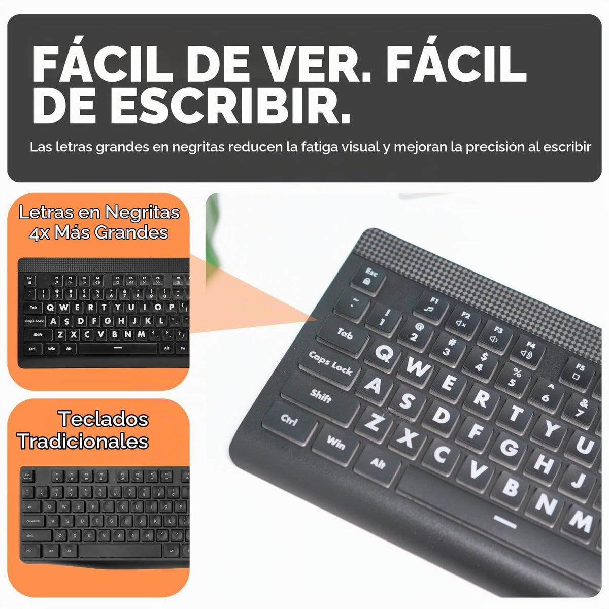 Teclado de Computadora X9 LED 7 Colores Retroiluminado Grande para Windows