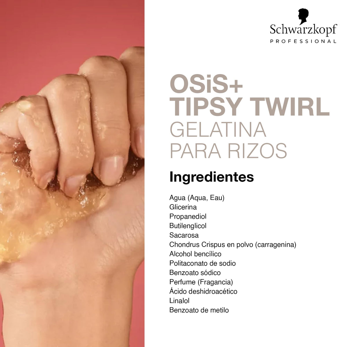 OSIS - Tipsy Twirl Gelatina de Rizos 300 ml, Reduce Encrespamiento, Deja Cabello Suave y Manejable, Realza Textura Natural, Define Ondas y Rizos, Fijación Media, Volumen Ligero, Protege ante Humedad