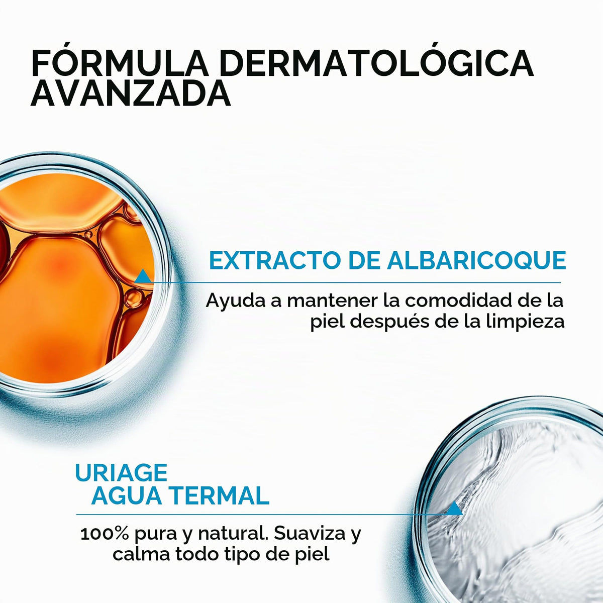 Uriage Agua Micelar termal pieles Sensibles 500 ml – limpieza suave para piel sensible – desmaquilla, calma e hidrata con agua termal y extracto de chabacano