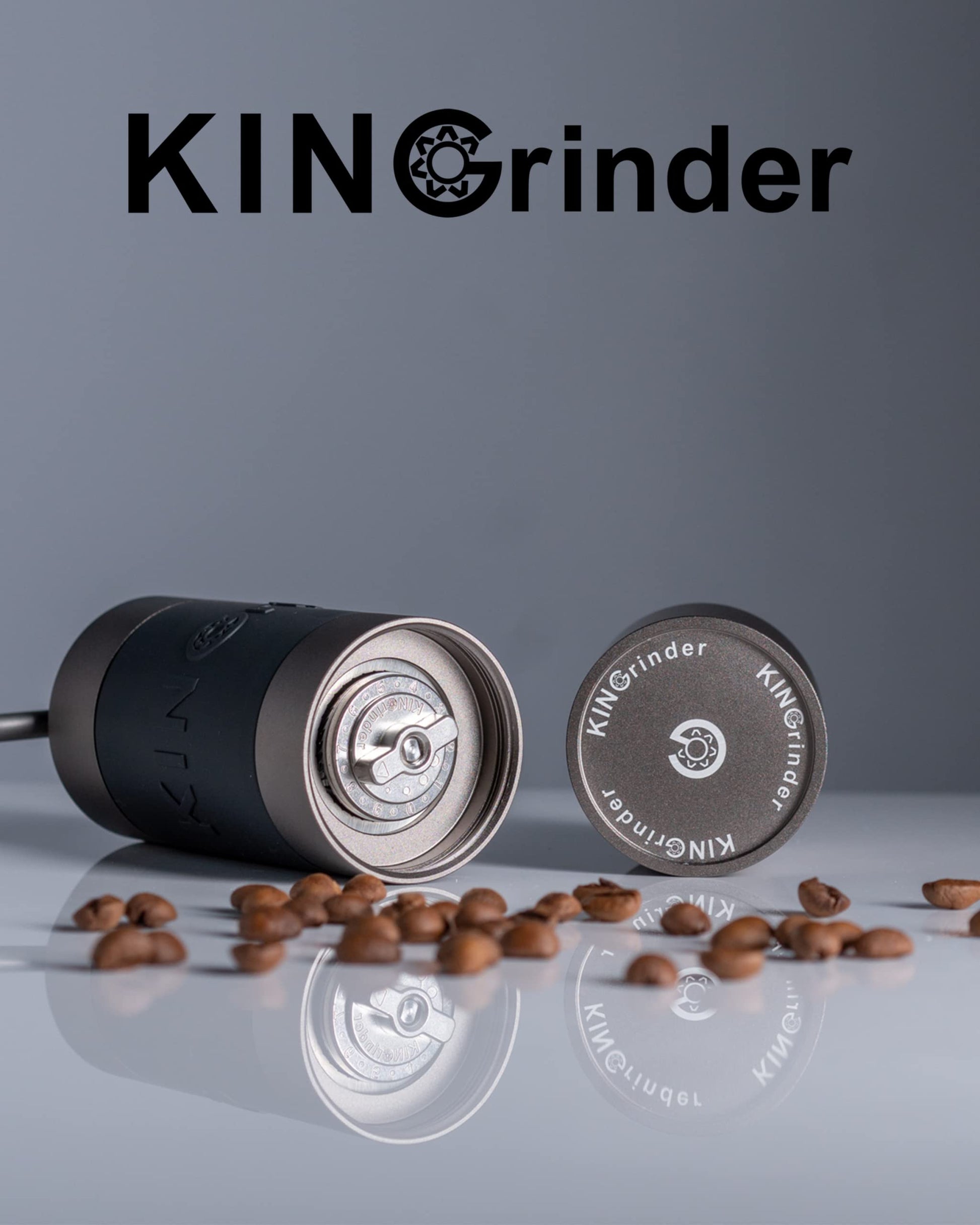 Molinillo de Café Manual KINGrinder K1 Acero Inoxidable y Aluminio para Prensa Francesa, Goteo, Espresso
