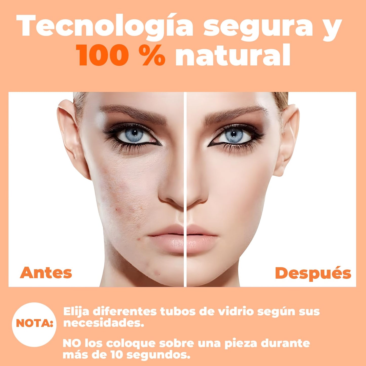 LEKOU Alta Frecuencia Estetica Facial Profesional, Facial De Alta Frecuencia Para Eliminar Arrugas y Manchas De La Piel, Masaje Facial Mejora El Cuidado De La Piel y Los Folículos Pilosos
