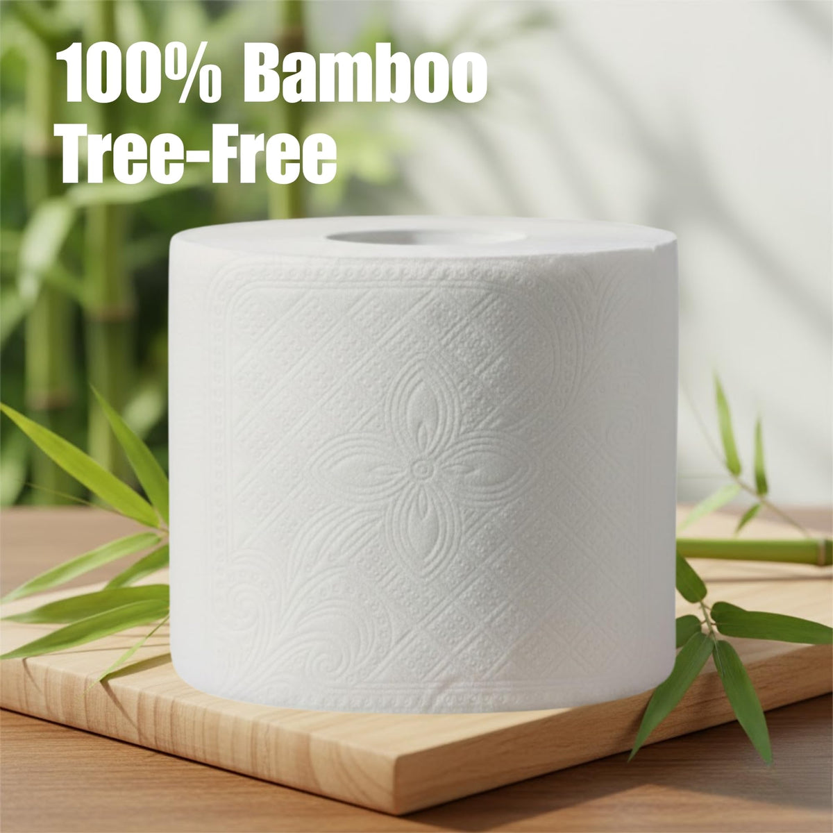 Papel Higiénico 3 Capas SRIAA Bambú Certificado Blanco Ecoamigable