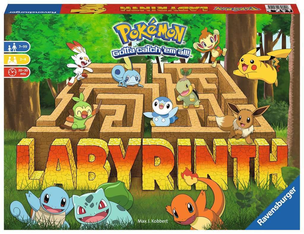 Juego de Mesa Ravensburger Pokemon Labyrinth Azul para Niños y Adultos