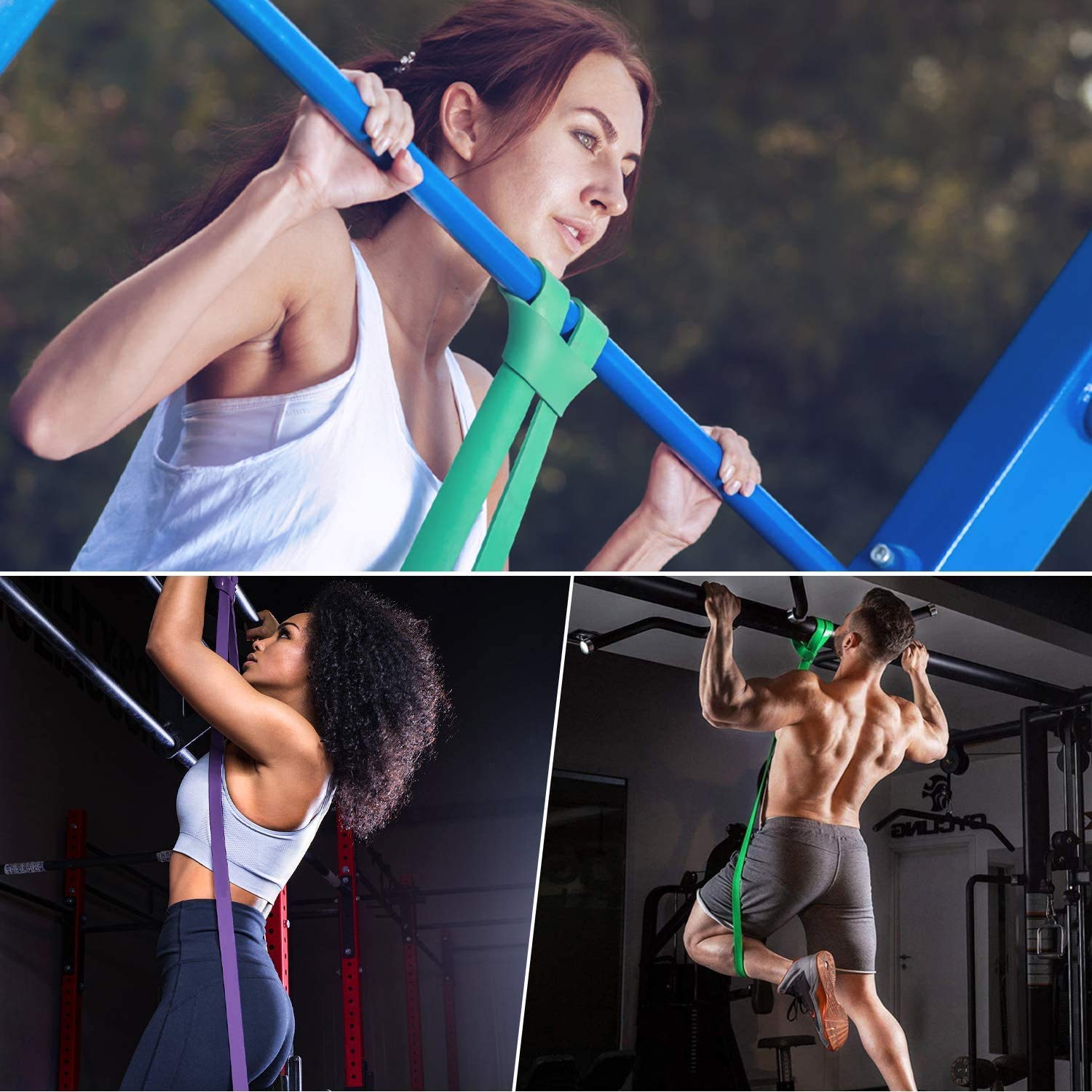 Hirola Liga de Resistencia V3 para Ejercicio, Bandas de Resistencia para Ejercicio en Casa o Gimnasio, Ligas para Hacer dominadas Pull Up. Liga de Entrenamiento (Set de 4 Ligas)