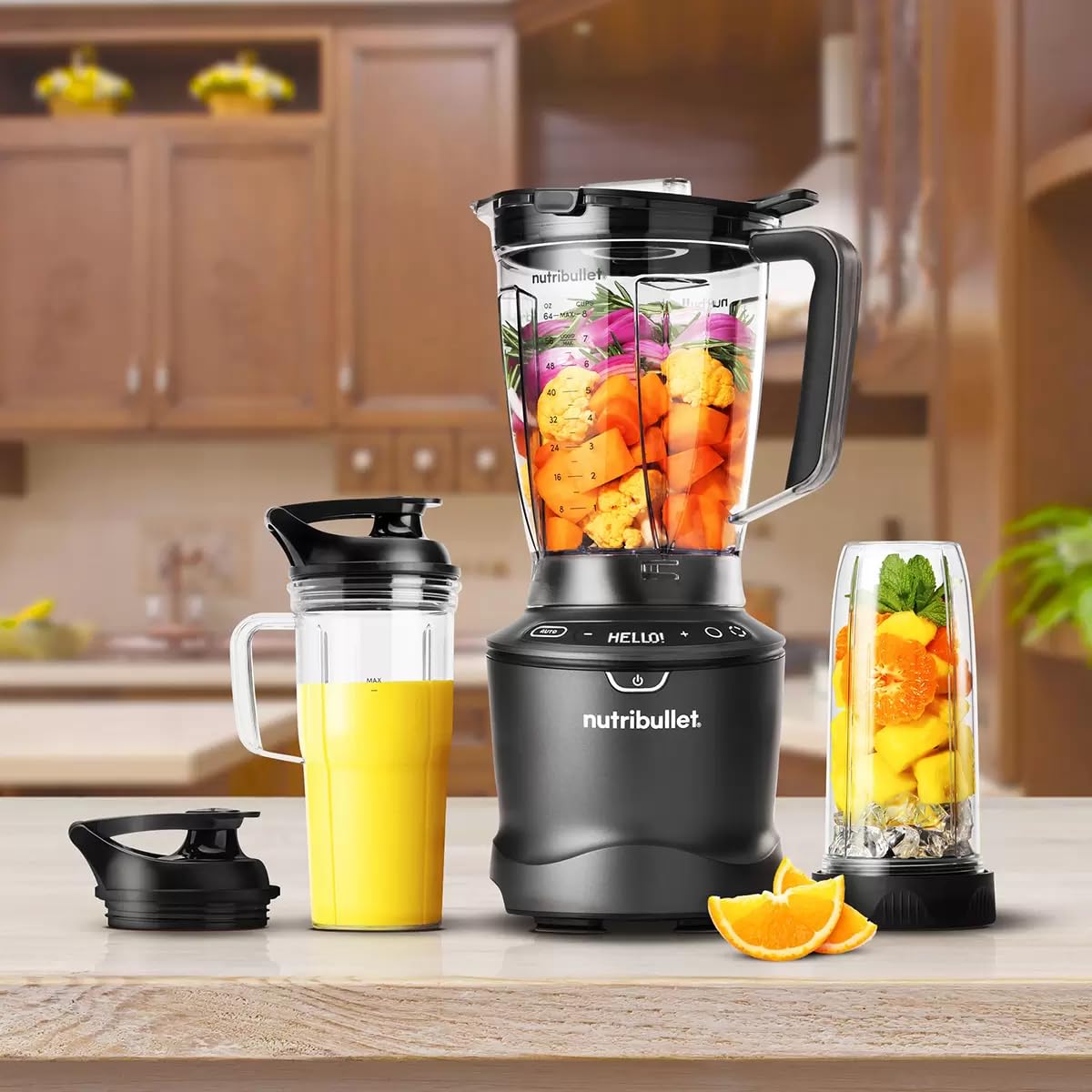 Nutribullet Smart Sense, Licuadora de 1400W, 5 Velocidades, Sistema de Licuado Automático, Negro