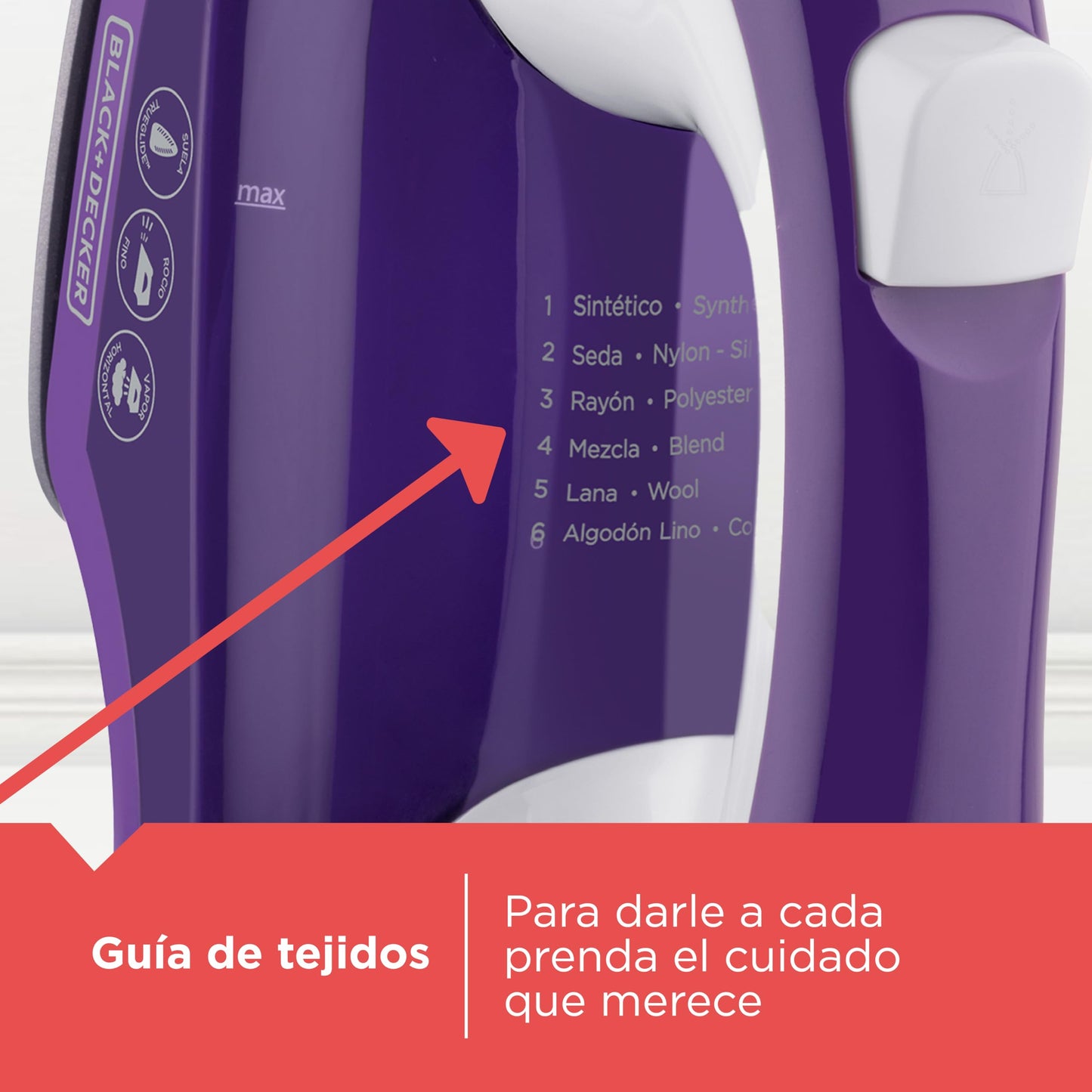 Black+Decker Plancha de Vapor Light 'N Easy 1200W con Control Automático de Vapor y Clip Anti Goteo IR1840