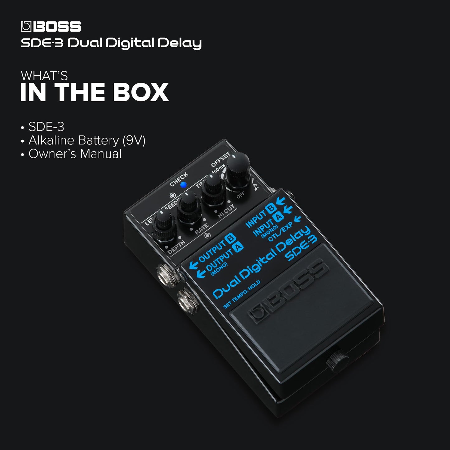 Boss SDE-3 Pedal de retardo digital dual