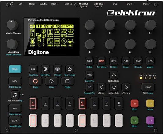 Elektron Digitone - Poderoso Y Compacto Sintetizador Groovebox De FM