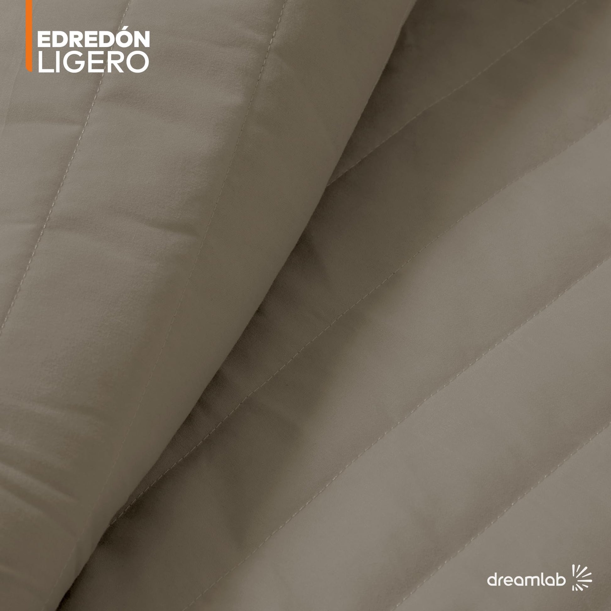 Edredón Dreamlab Arena Relleno de Suaves Microfibras Recubiertas con Gel Hipoalergénico para Cama Individual
