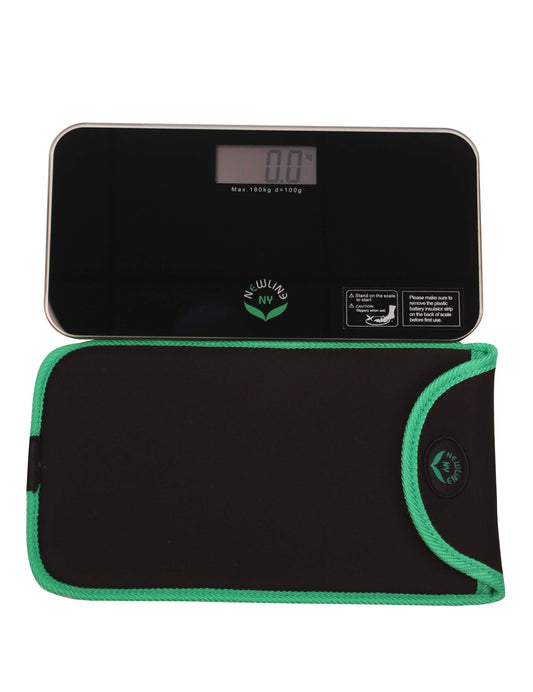 Báscula de Baño Mini NewlineNY blanca negra verde roja con Estuche para Viaje