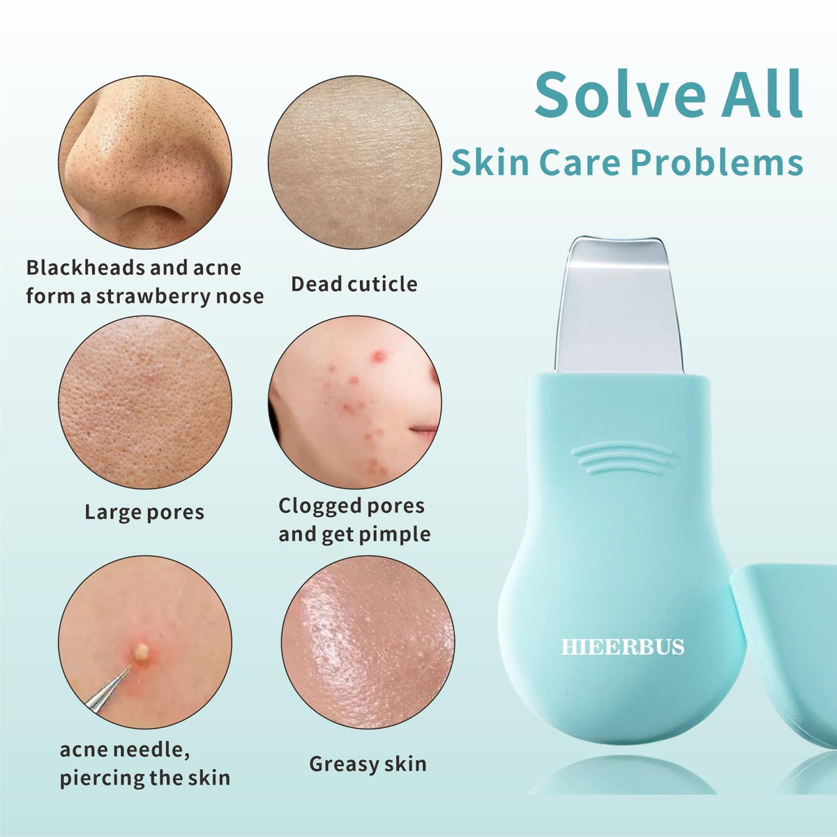 2 depuradores faciales de silicona con herramienta removedor de puntos negros para la cara, nariz, limpieza profunda y exfoliante, limpiador de la piel, cepillo de cuidado de la piel para hombres y