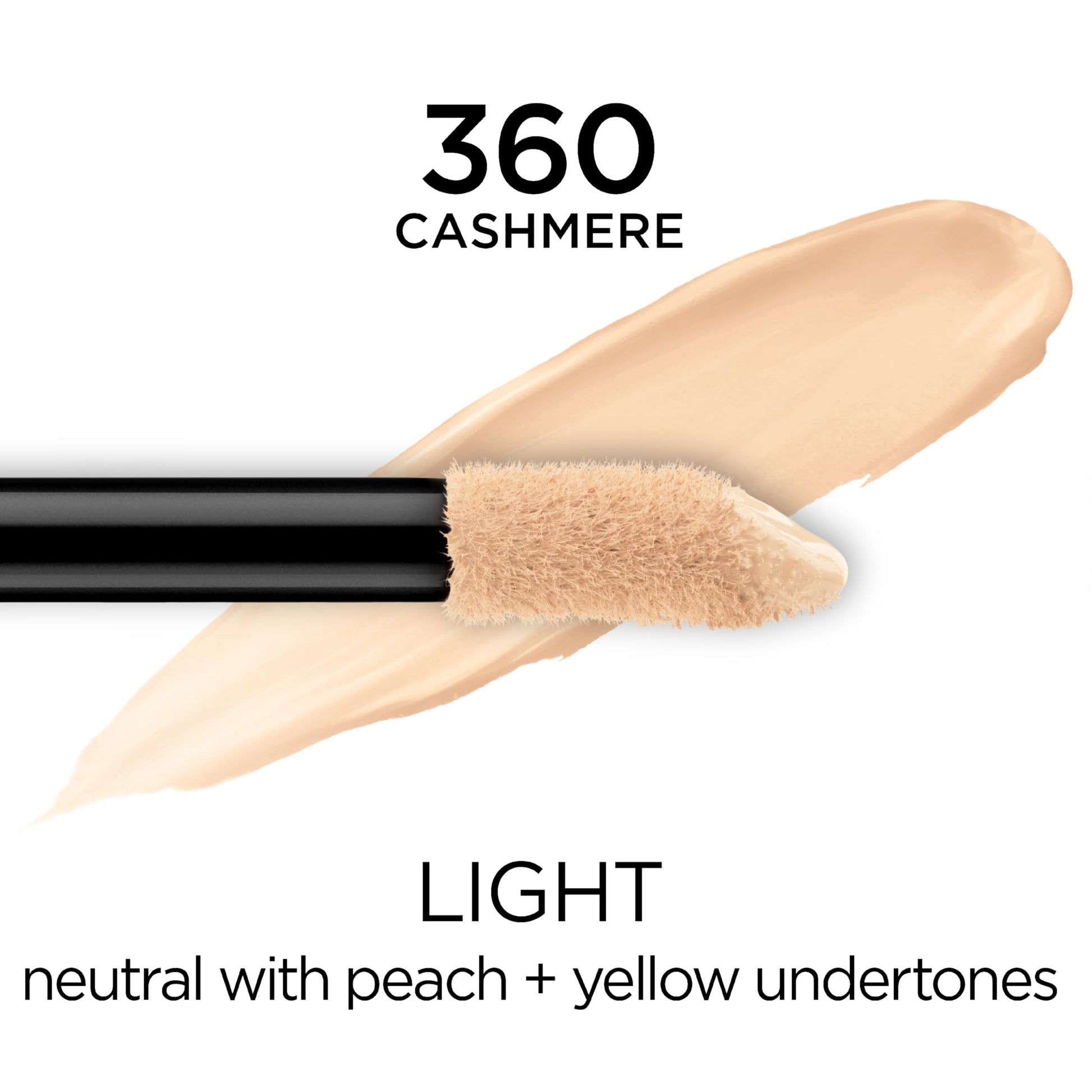 L'oreal Paris Cosmetics Infallible Corrector de uso completo, impermeable, cobertura completa, vainilla, 0.33 onzas líquidas, Cachemir, 0.33 Fluid Ounce