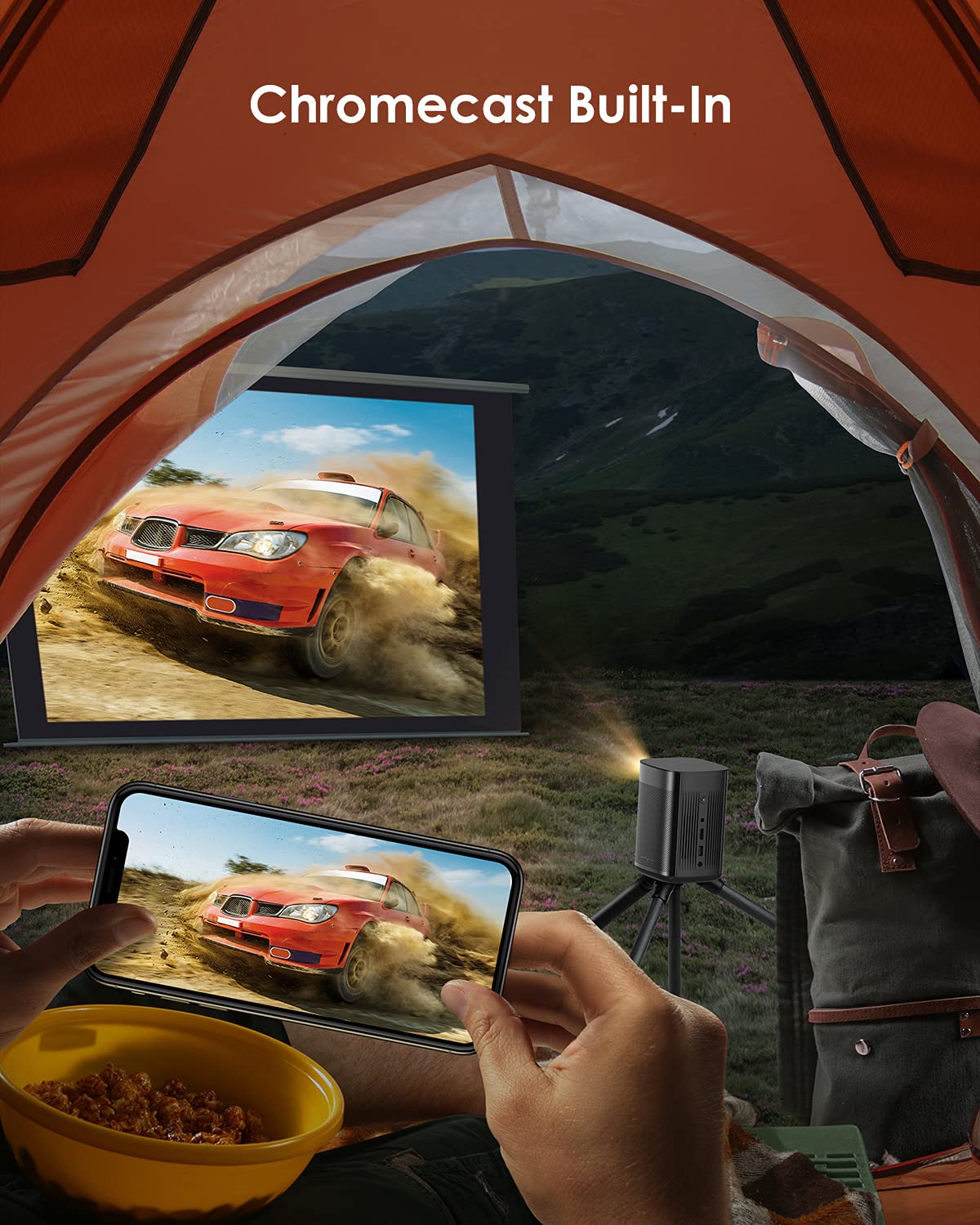 Proyector TV XGIMI MoGo Pro Blanco Inteligente 1080P Full HD Portátil WiFi Bluetooth Harman Kardon Cine Android 9.0