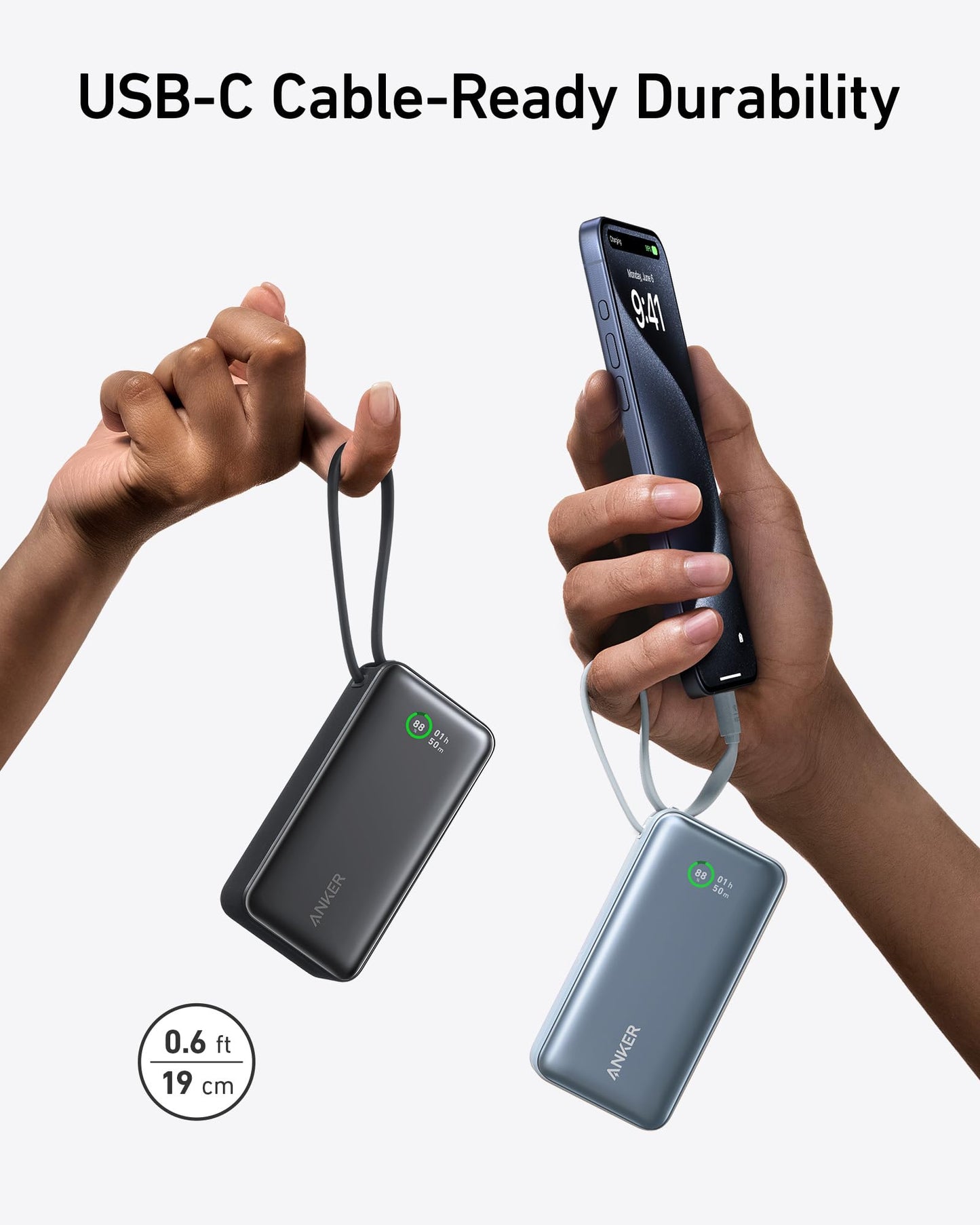 Cargador Portátil Anker Negro Power IQ 3.0 con 30 W y 10000 mAh