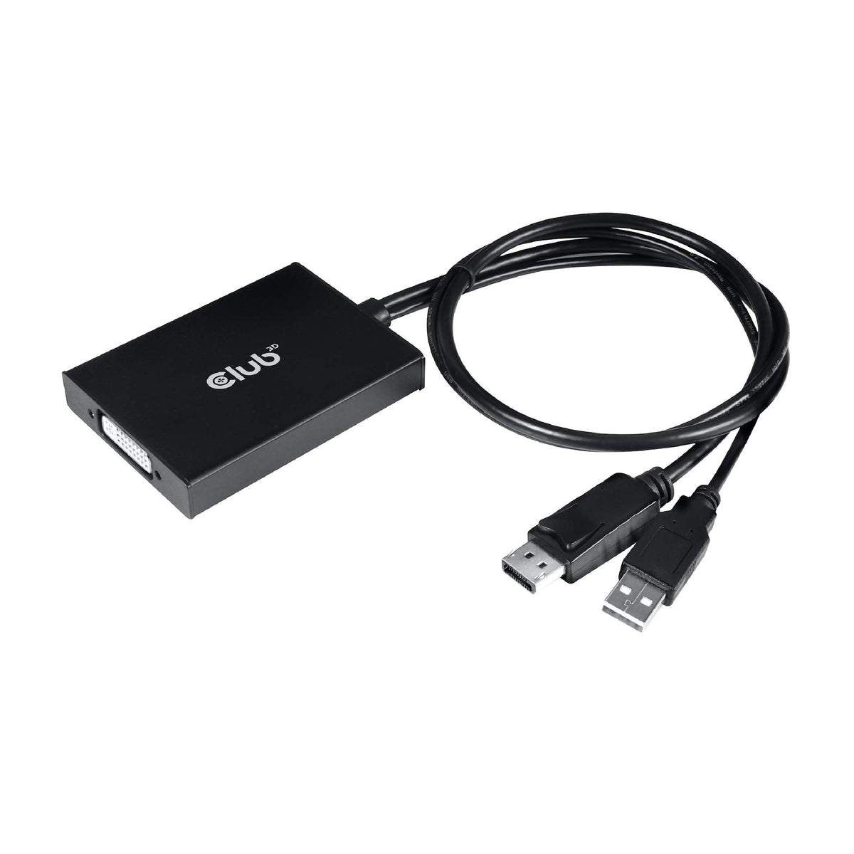 Adaptador Activo DVI-D CAC-1010 Club 3D Blanco Alimentado por USB A resolución 2560x1600 Compatible con HDCP