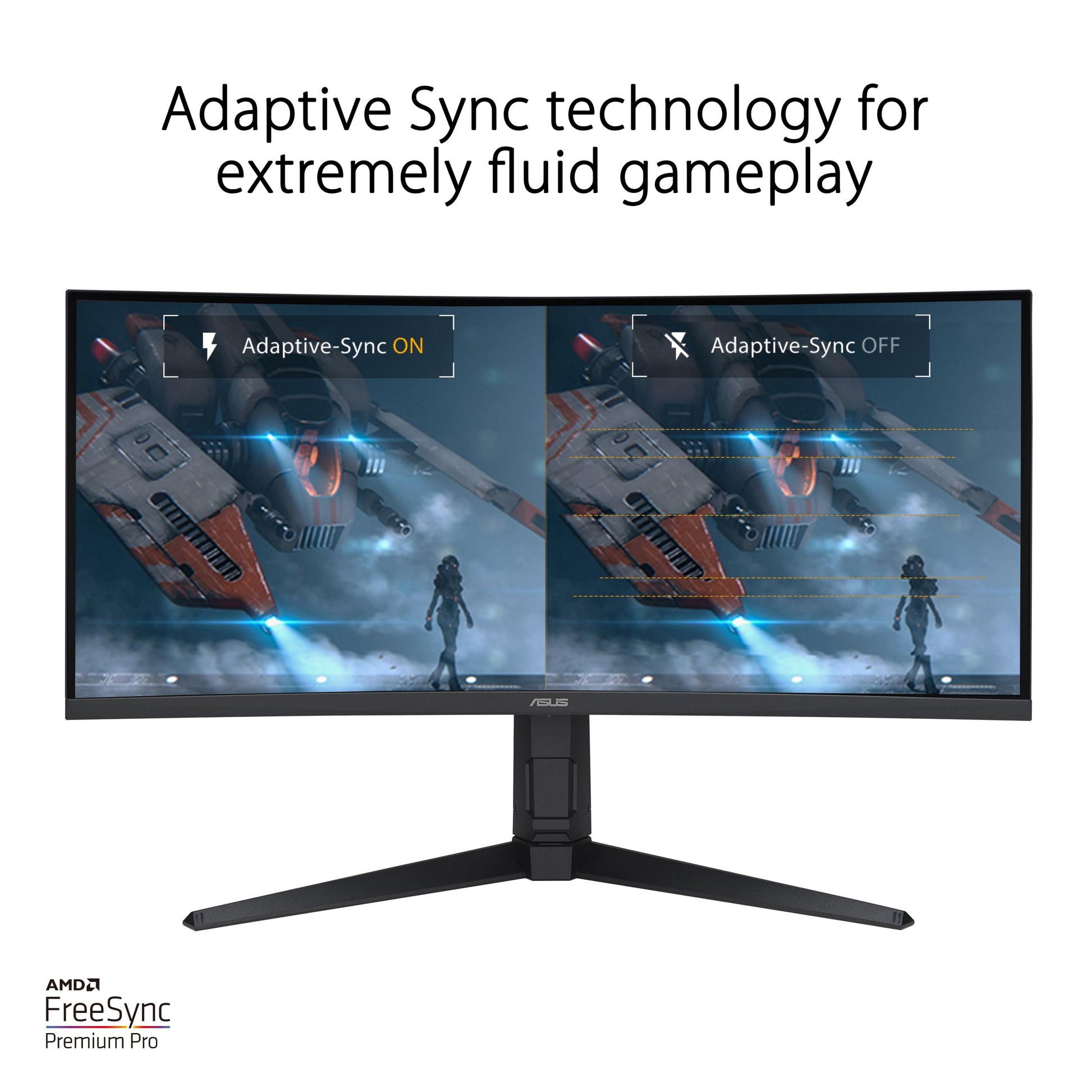 ASUS Monitor Gamer Curvo TUF Gaming VG34VQL3A, 34 Pulgadas, WQHD (3440 x 1440), 180Hz, 1500R, Extreme Low Motion Blur, Freesync Premium Pro, 1ms (GTG),125% sRGB, DisplayHDR 400