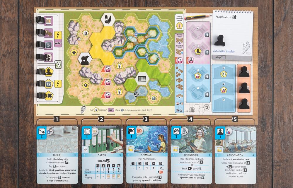 Capstone Games: Expansión del juego de mesa de estrategia Ark Nova: Mundos marinos, 1-4 jugadores, a partir de 12 años