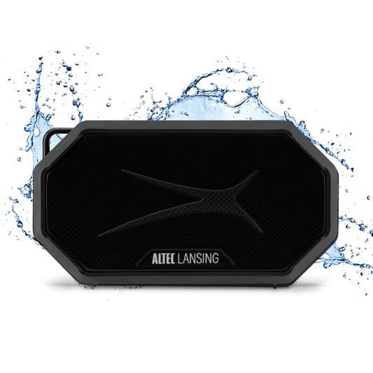 Altec Lansing - Altavoz Bluetooth portátil HYDRAMINI 2.0, IP67 impermeable, altavoz portátil, tiempo de reproducción de 12 horas, emparejamiento inalámbrico, carga rápida USB-C, Bluetooth magnético,