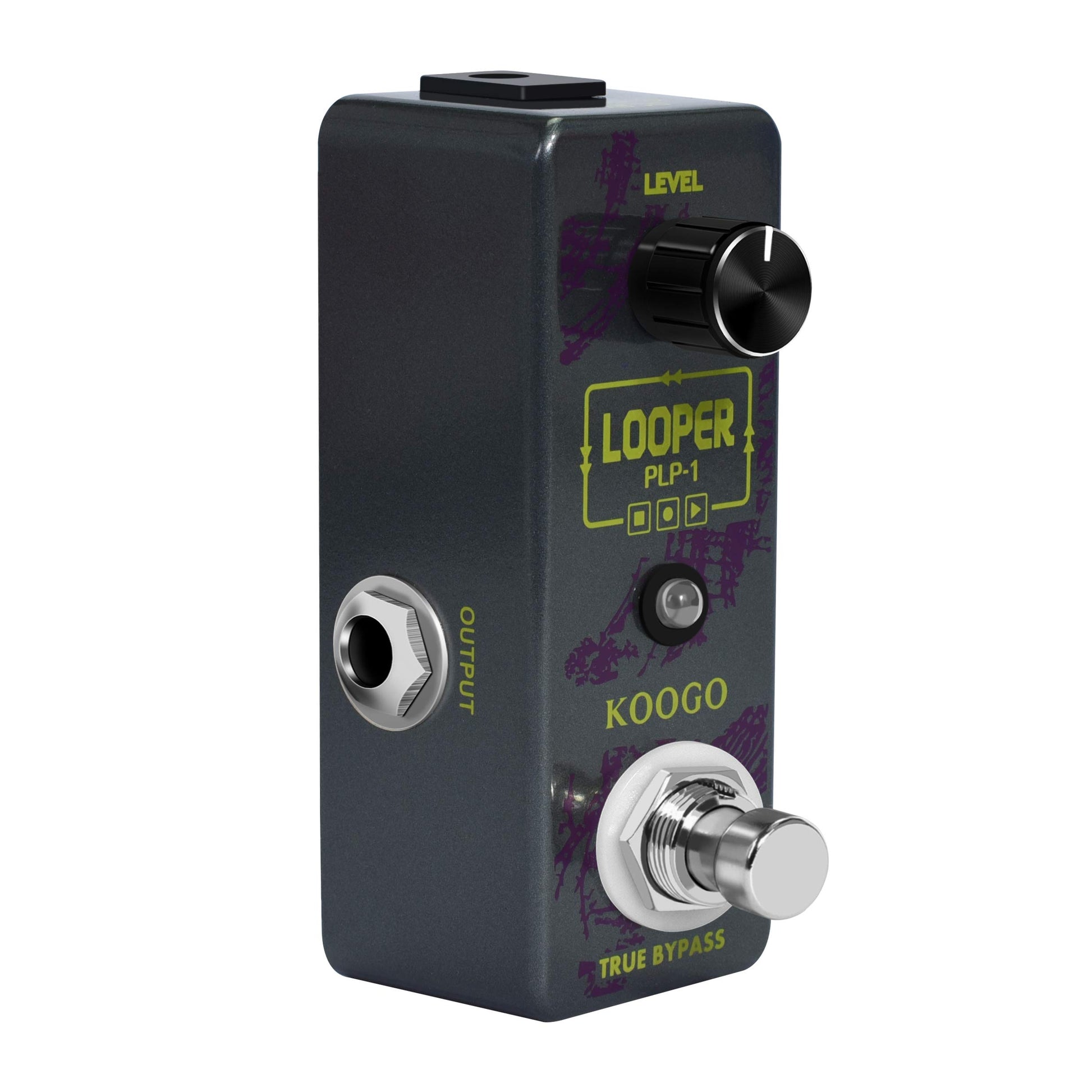 Koogo Looper Guitar Pedal Unlimited Overdubs 10 Minutes of Looping With USB to Import and Export Loop