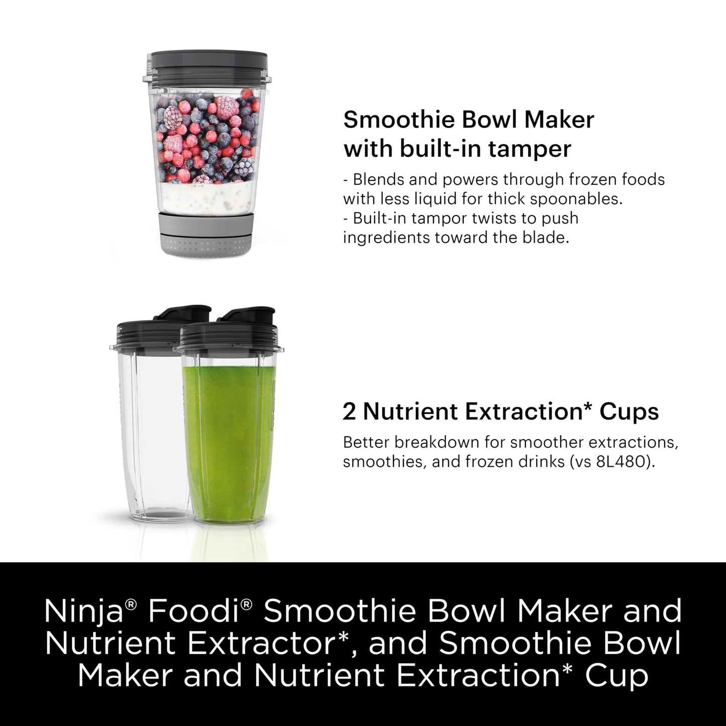 Extractor de Nutrientes y Batidora NINJA Plateado 1200 Watts Auto IQ