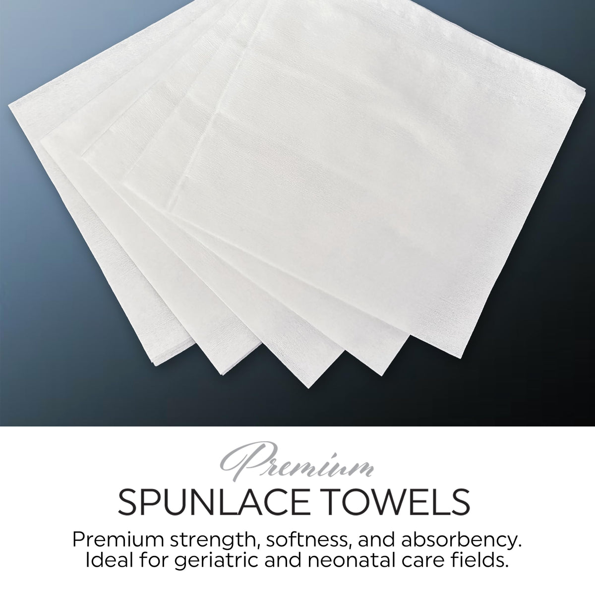 MED PRIDE - Toallas Spunlace de alta calidad, 90 unidades, 12 x 13 pulgadas, ultra suaves y duraderas, toallitas multiusos desechables, sin pelusas, sin látex, elásticas y absorbentes
