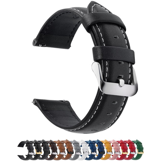 Fullmosa Correa Reloj 20mm, Correa de Cuero Vintage Reemplazo Compatible Con Garmin Forerunner 245/245,Samsung Galaxy Watch 7/6/5/4/3