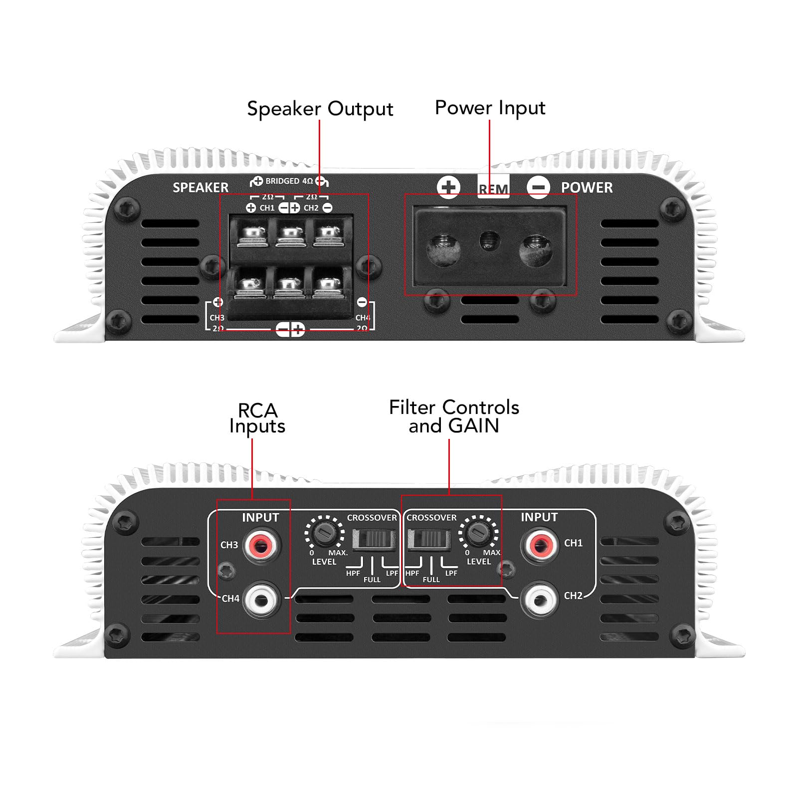 Amplificador Taramps DS 1200 x 4 ohmios 4 canales 1200 vatios