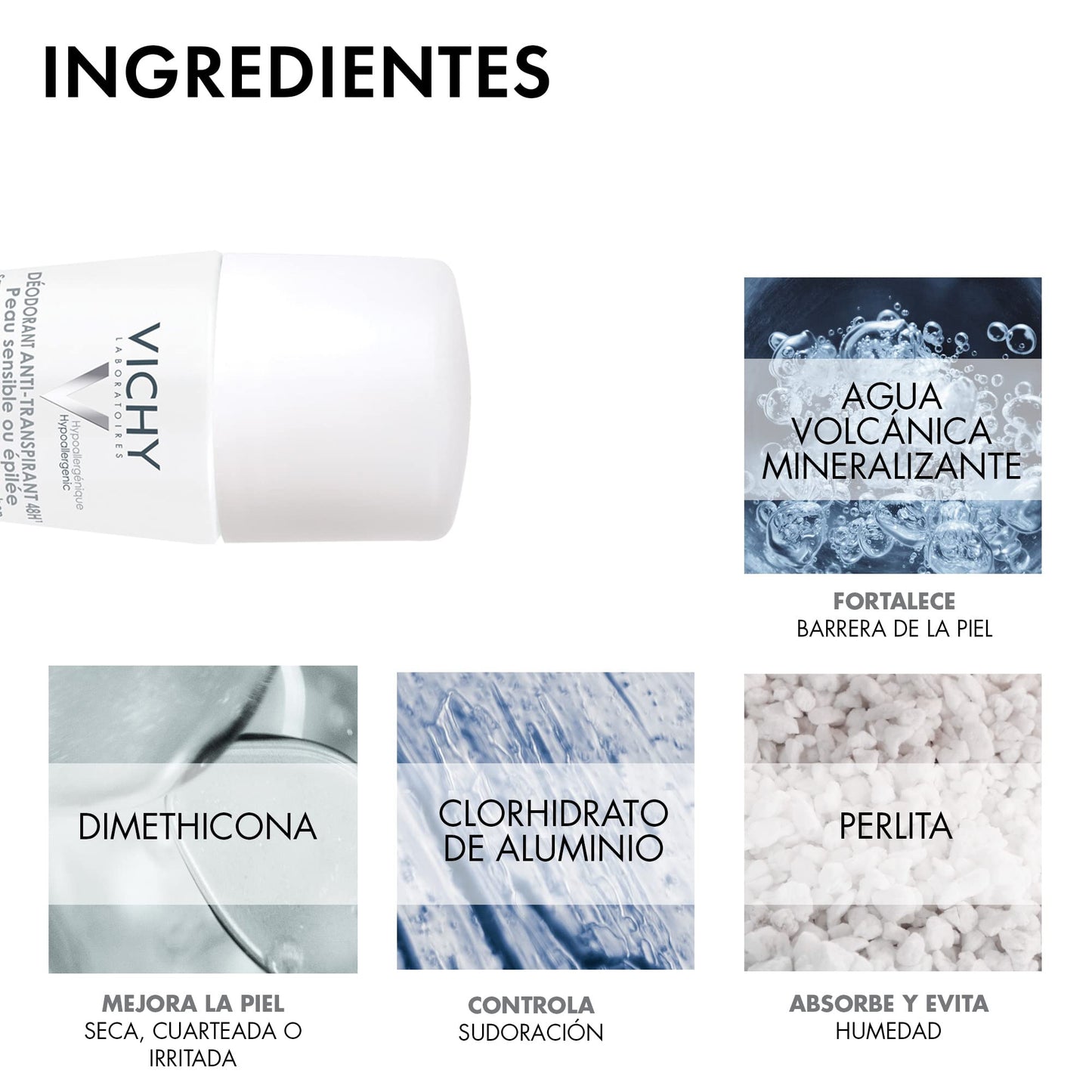 Vichy Anti-transpirante calmante para piel sensible 48H 50ml