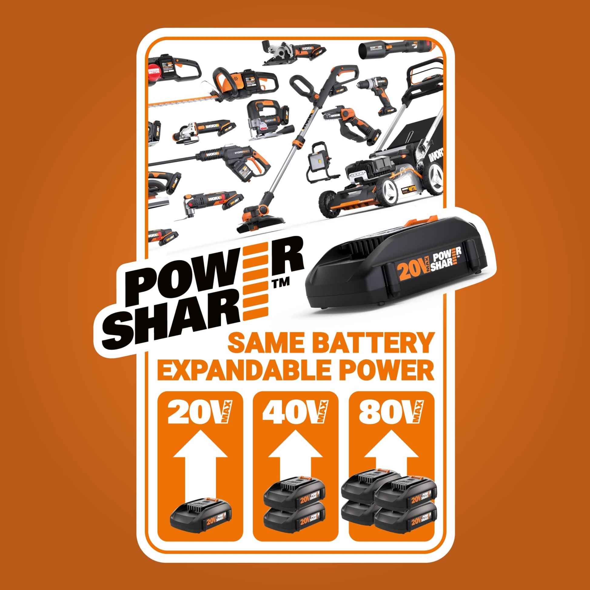 Worx Nitro - Taladro inalámbrico de 20 V de 1/2 pulgadas con motor sin escobillas, juego compacto y ligero de solo 6 pulgadas y 3 libras, solo herramienta WX130L.9 compatible con Power Share