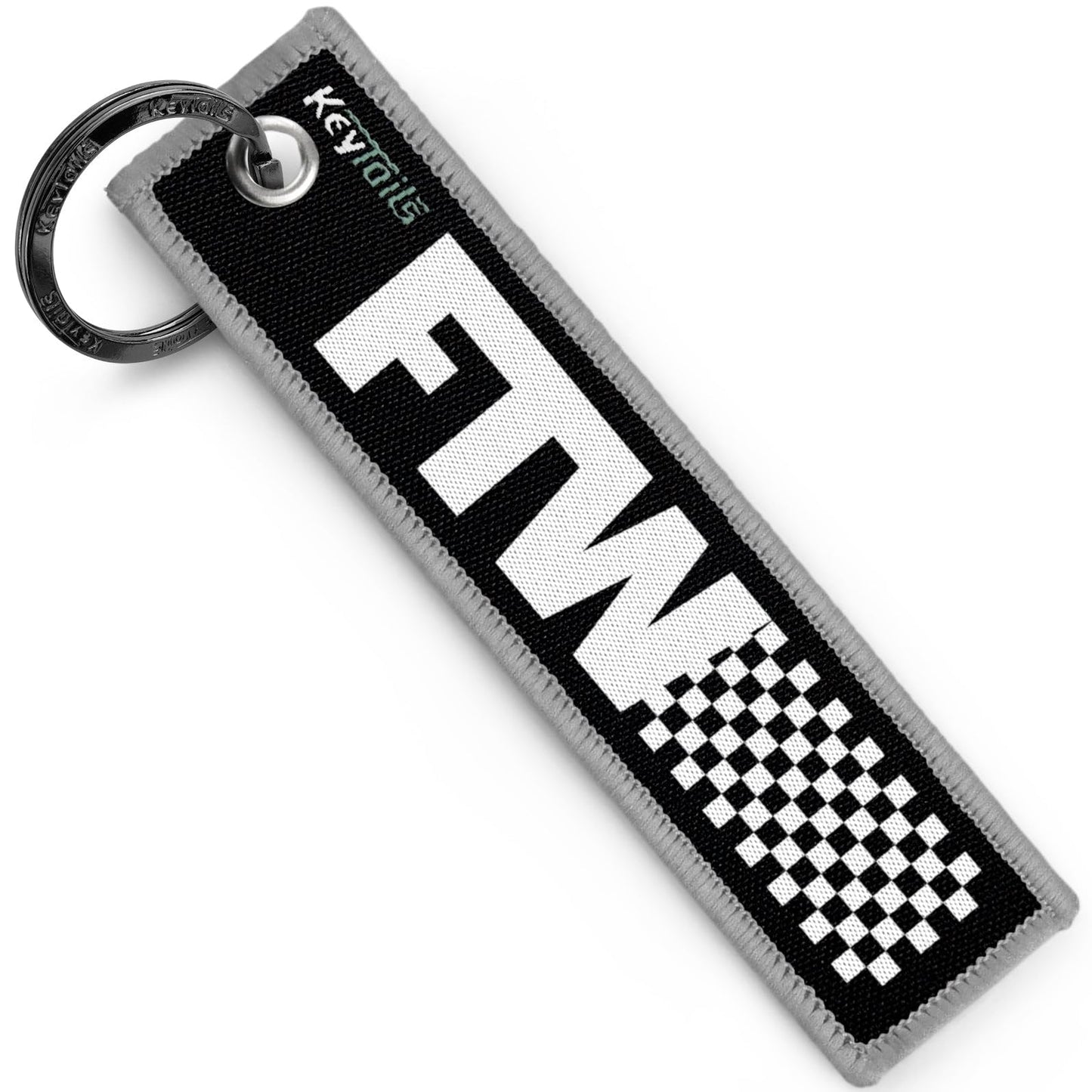 KEYTAILS Llaveros, etiqueta de alta calidad para motocicleta, coche, scooter, ATV, UTV [FTW - For The Win, Forever Two Wheels]
