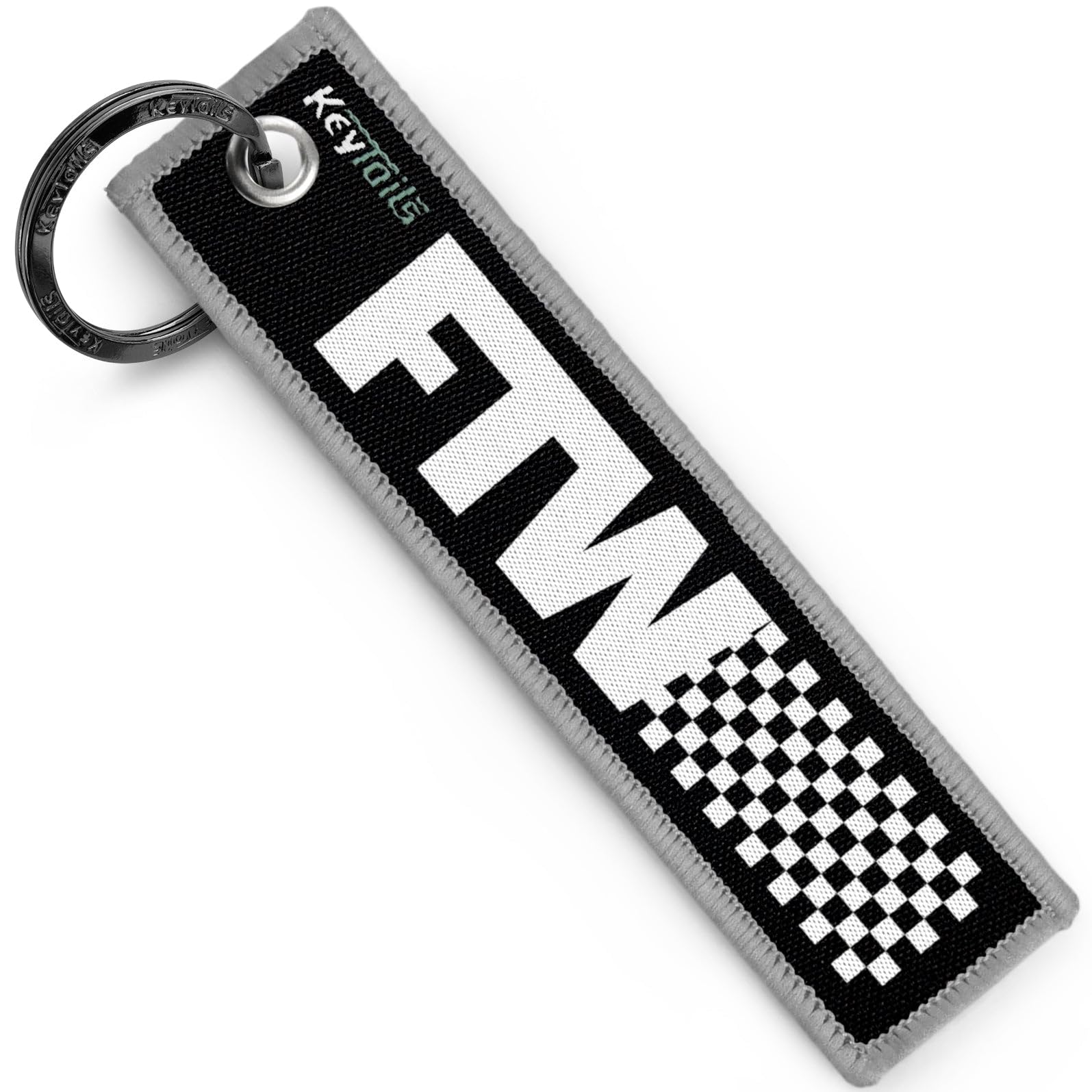 KEYTAILS Llaveros, etiqueta de alta calidad para motocicleta, coche, scooter, ATV, UTV [FTW - For The Win, Forever Two Wheels]