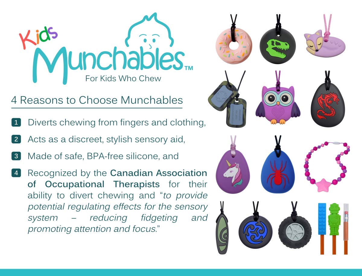 Collar Sensory Chew Munchables Dorado Hasma para Adultos, Adolescentes y Niños