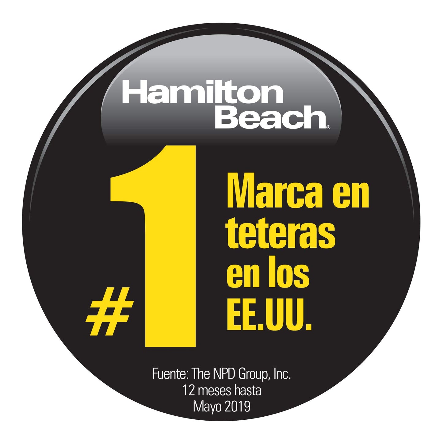 Hamilton Beach Tetera Eléctrica de 1 Litro/Hervidor de Agua Eléctrico, Fácil Vertido, Acero Inoxidable (40998)