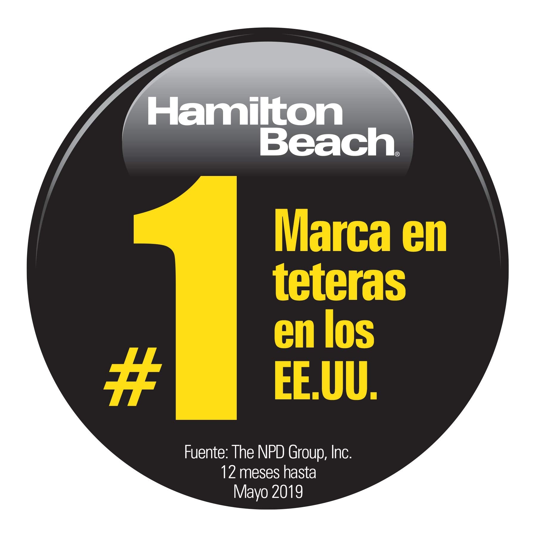 Hamilton Beach Tetera Eléctrica de 1 Litro/Hervidor de Agua Eléctrico, Fácil Vertido, Acero Inoxidable (40998)