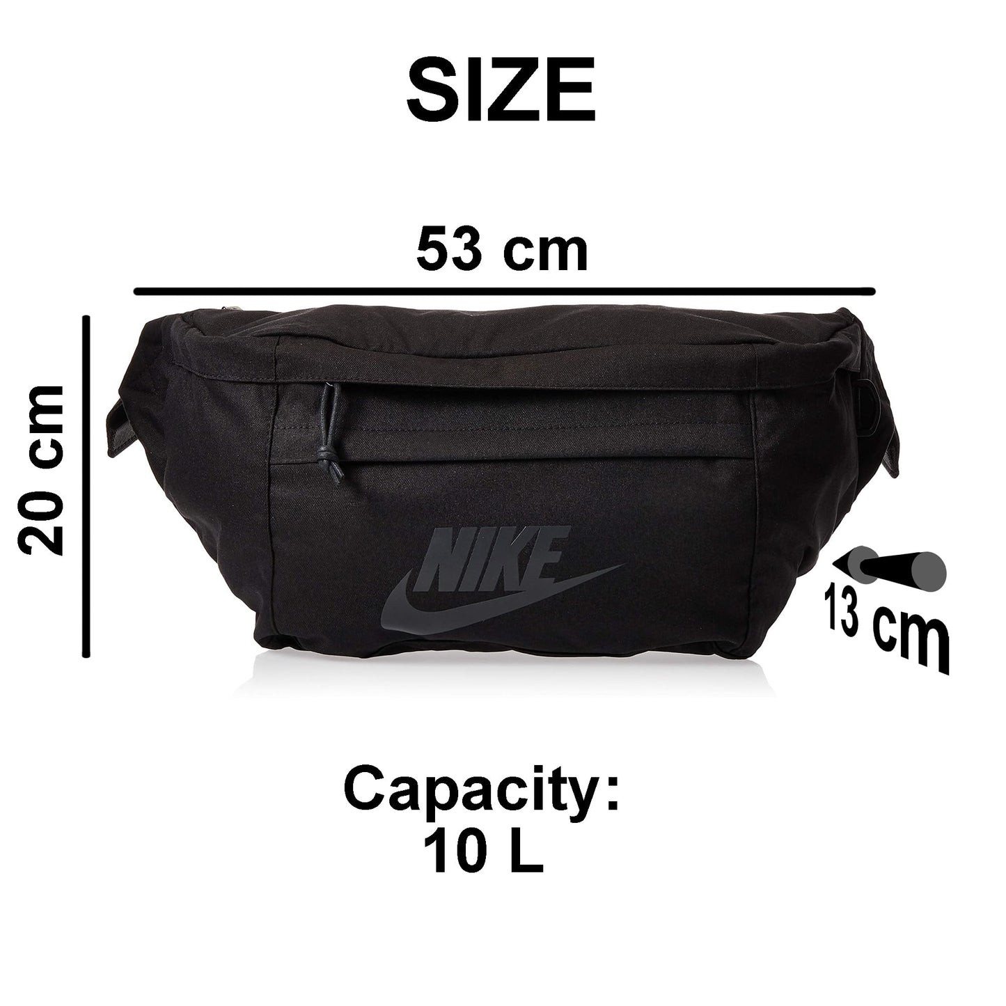 Riñonera Nike Negra Anthracite BA5751-010 Interior