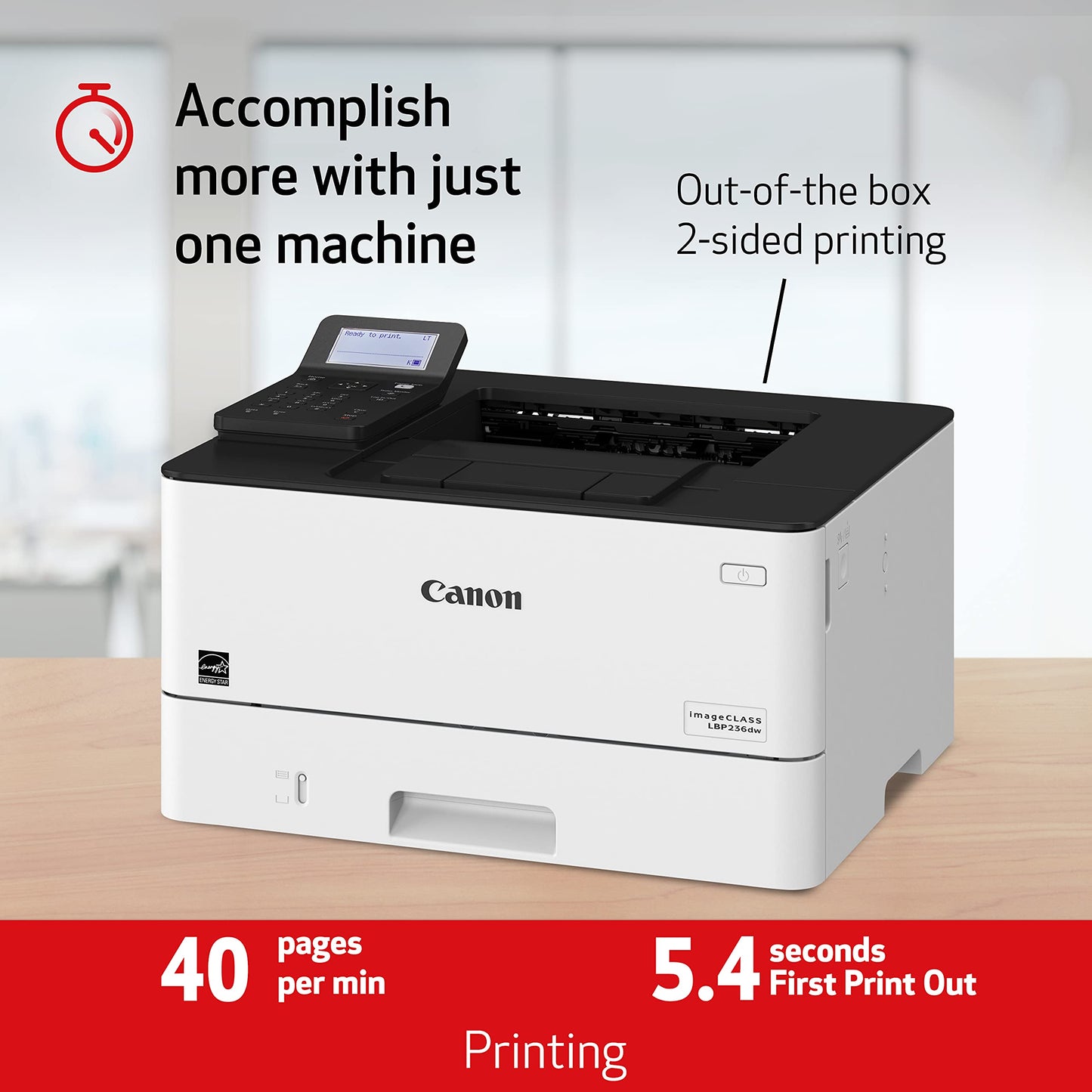 Canon imageCLASS LBP236dw - Impresora láser inalámbrica, dúplex y preparada para móviles